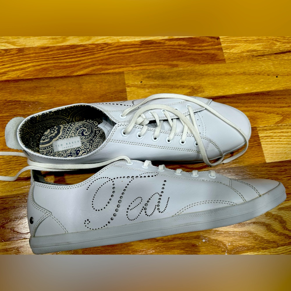 White Ted Baker Men’s Leather Shoes